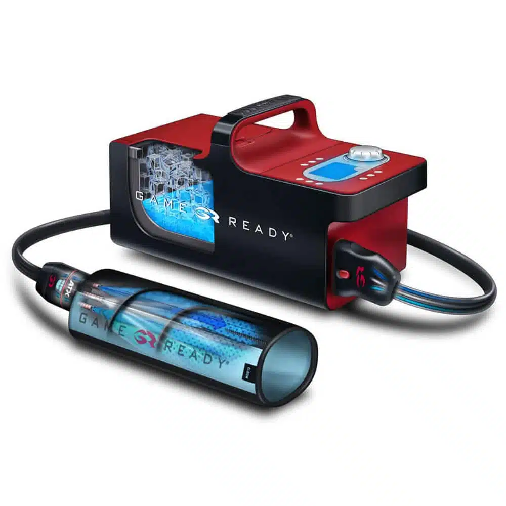 Game Ready GRPro 2.1 cold compression control unit and connector hose